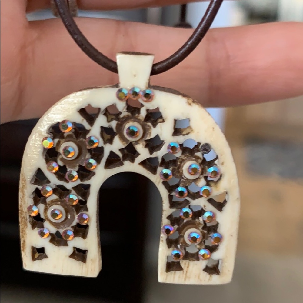 Chan Luu Hans carved bone necklace